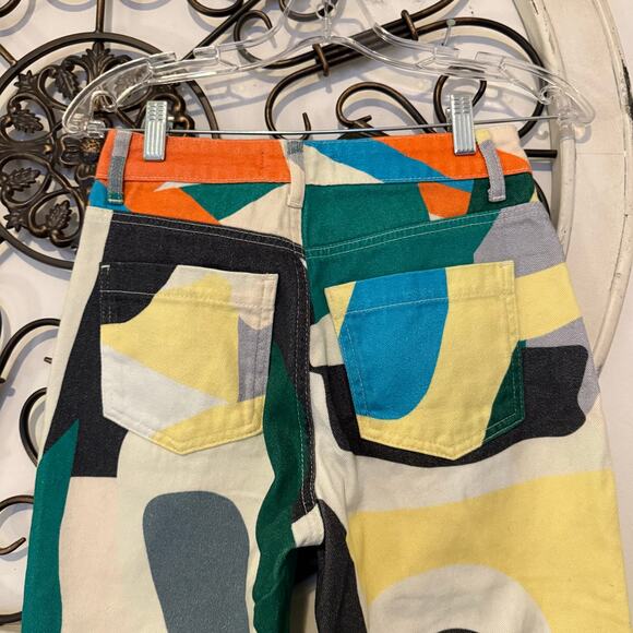 nwt Jaded London Abstract Art Print Boyfriend Jeans Multicolor size 25 W25 - Picture 8 of 10